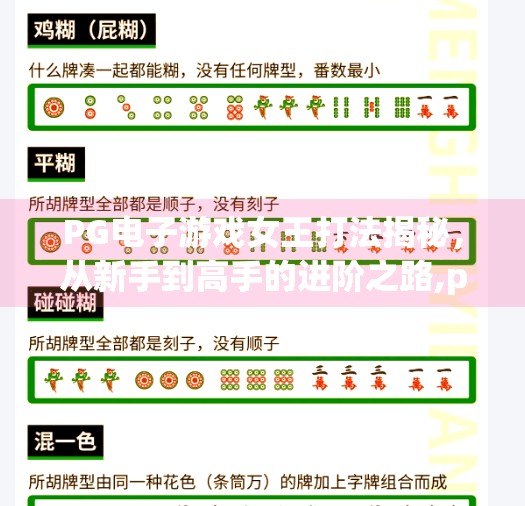 PG电子游戏女王打法揭秘，从新手到高手的进阶之路,pg电子游戏女王打法