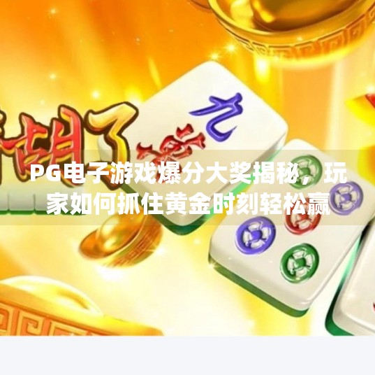 PG电子游戏爆分大奖揭秘，玩家如何抓住黄金时刻轻松赢钱？pg电子游戏爆分大奖