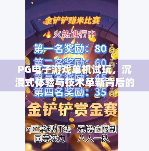 PG电子游戏单机试玩，沉浸式体验与技术革新背后的秘密,pg电子游戏单机试玩